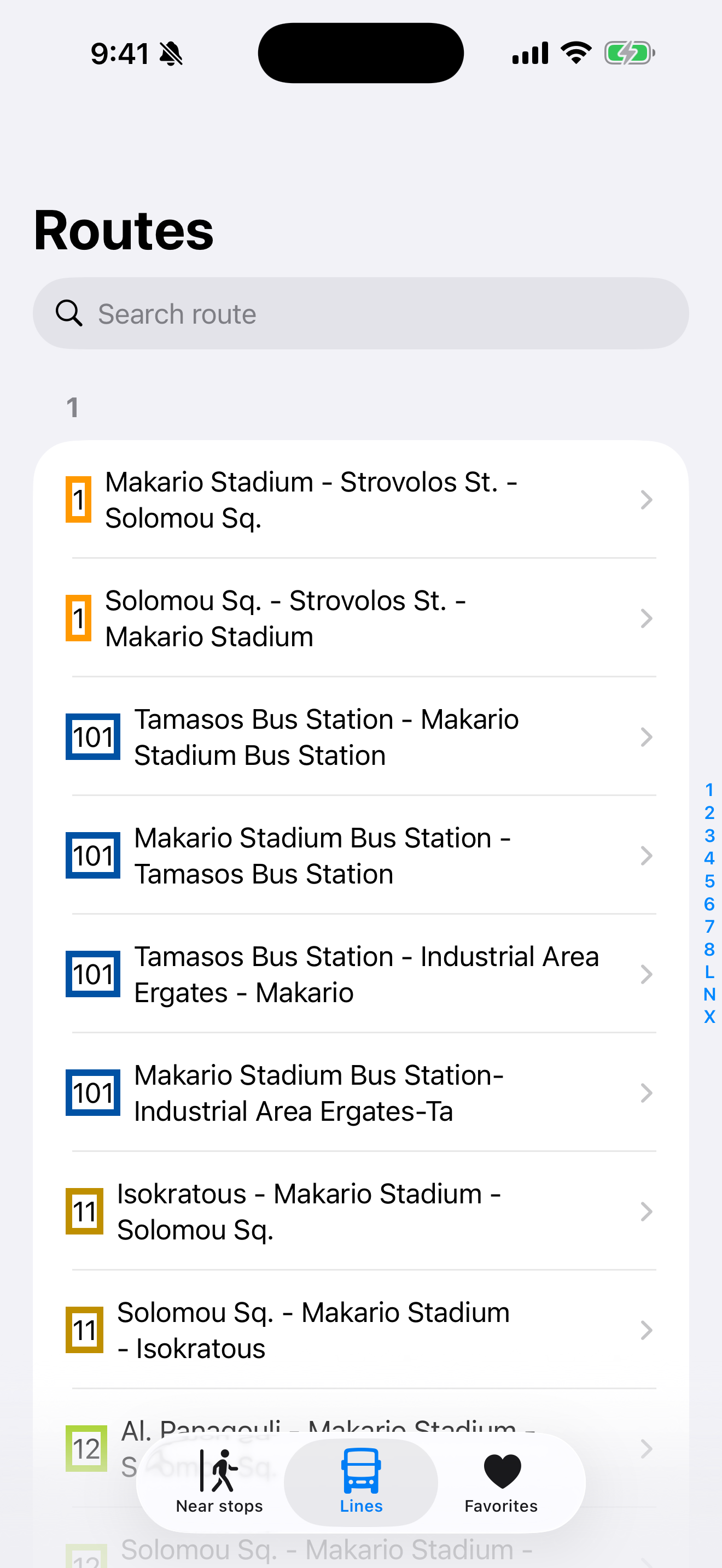 Explore routes and timetables