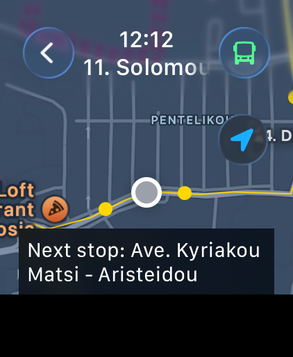 Cyprus Next Bus on Apple Watch
